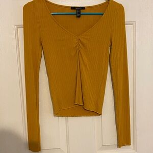 Forever 21 Mustard Long Sleeve Top